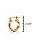 Brinco Argola Abaulado Pequeno Ouro 18K - Imagem 3