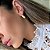 Brinco Argola Clique Pingentes Gota Ouro 18k - Imagem 2
