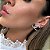 Brinco Chanel 1.9 cm Rodhium Branco - Imagem 2