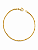 Pulseira Cordão Baiano 2mm Ouro - Imagem 1