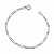 Pulseira Infantil Elos 2mm Rhodium Branco - Imagem 1