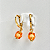 Argola Clique Pingente Tangerina Ouro - Imagem 3