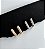 Argola Zircônias Baguete Ouro - Imagem 2