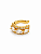 Piercing Falso Double Zircônias Ouro 18K - Imagem 1