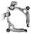 Par Bandeja Suspensão Land Rover Discovery Sport Evoque LR114248 LR146037 LR166007 LR114249 - Imagem 2