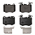 Pastilha Freio Dianteiro Mercedes C250 C300 E250 E300 Glc250 A0004207402 - Imagem 2