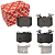 Pastilha Freio Dianteiro Mercedes C250 C300 E250 E300 Glc250 A0004207402 - Imagem 1