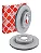 Par Disco Freio Traseiro Mercedes C180 C250 C300 E250 E300 A0004231812 FEBI - Imagem 1