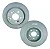 Par Disco Freio Traseiro Mercedes A200 B200 Gla220 Gla250 A2474230212 - Imagem 2
