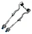 Par Barra Direção Bmw X5 F15 X6 F16 2013 2014 2015 À 2019 32106858737 32106858735 - Imagem 1
