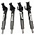 Kit 4 Bicos Injetores Combustível Land Rover Discovery Sport Velar Jaguar 2.0 Diesel LR139693 LR176597 BOSCH - Imagem 2