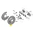 Par Disco Freio Traseiro Mercedes CLA45 GLA35 GLA35 GLA45 GLB35 AMG 2019 2020 2021 2022 2023 2024 2025 A2474230400 - Imagem 5