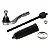 Kit Barra Terminal Direção Mercedes SLK350 SLK55 AMG 2012 2013 2014 2015 Á 2026 A2043380615 FEBI - Imagem 2
