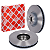 Par Disco Freio Dianteiro BMW X5 X6 X7 Série 7 34116887397 180018 34106887398 180017 FEBI - Imagem 1