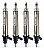 Kit 4 Bicos Injetores Mercedes A200 C180 C200 C250 C300 CLA GLA A2560705600 0261500804 Bosch - Imagem 3