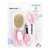 KIT HIGIENE C/CERDAS  NATURAIS 5 PECAS UNISSEX  PIMPOLHO CINZA - Imagem 3