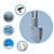 Tomada Extensora 4,8 MM Compacta 3 em 1 multifuncional 16 A - Imagem 4