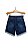 61,90 UNIT / SHORTS XKA DESTROYED/CINT / GRADE: 38/2  40/2  42/2  44/2  46/1= 9 PEÇAS - Imagem 2