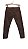 $77,90 UNIT/ CALCA MASCULINO SARJA /ALFAIATARIA MARRON  / GRADE : 40/1 42/3 44/2 46/2 48/1= 9 PEÇAS - Imagem 2