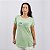 Tshirt Abertura Lateral Floripa is Beach Everyday Básica Verde Menta - Imagem 1
