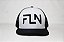 Boné FLN Trucker Preto e Branco Clássico - Imagem 2