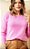 Sweater Cashreme Gola Redonda Mr Cashreme Rosa Candy - Imagem 1