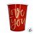 Copo de Papel Compose - Love You | Amo Você  - 08 unidades - Cromus - Rizzo - Imagem 3