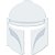 Máscara de Papel Festa Star Wars Mandalorian  - 06 unidades - Regina - Rizzo - Imagem 2