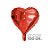 Balão de Festa Microfoil Coração Vermelho - 9" - 100 Unidades - Rizzo Balões - Imagem 1