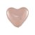 Balão Coração Látex Cromado 6" 15cm Rose Gold - 25 Unidades - Art-Latex - Rizzo Balões - Imagem 1