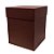 Caixa Rígida Luxo Premium - Marrom Café - 16cm x 16cm x 20cm - Rizzo - Imagem 1