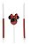 Vela Minnie 360 Glitter Vermelho Disney - 1 unidade - Rizzo - Imagem 1