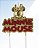 Vela Minnie Metalizada Dourada Disney - 1 unidade - Rizzo - Imagem 1