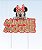 Vela Minnie Colorido Glitter Dourado Disney - 1 unidade - Rizzo - Imagem 1