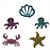 Aplique Glitter Sereia - Fundo do Mar em EVA - 01 unidade - Piffer - Rizzo - Imagem 1