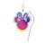 Vela Plana Adesivada Minnie Tie Dye 01 Unidade - Regina - Rizzo Festas - Imagem 1