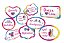 Kit Placas Festa Tie Dye - 09 Unidades - Festcolor - Rizzo Festas - Imagem 1