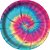 Prato de Papel 200ml Festa Tie Dye - 08 Unidades - Festcolor - Rizzo Festas - Imagem 1