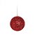 Kit Bolas Texturizadas Vermelhas - 10cm - 04 unidades - Cromus Natal - Rizzo Balões - Imagem 1