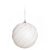 Kit Bola Texturizada Branco 8cm - 06 unidades - Cromus Natal - Rizzo Balões - Imagem 1