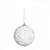 Kit Bolas Pérolas Branca 8cm - 06 unidades - Cromus Natal - Rizzo Balões - Imagem 1