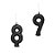 Vela Glitter Preto - 01 Unidade - Regina - Rizzo - Imagem 10