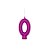 Vela Glitter Rosa Pink - 01 Unidade - Regina - Rizzo - Imagem 2