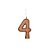 Vela Glitter Rose Gold - 01 Unidade - Regina - Rizzo - Imagem 4