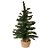 Mini Pinheiro Verde Base Juta 60cm - 01 unidade - Cromus Natal - Rizzo Balões - Imagem 1
