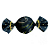 Folha Trufa Marmore Preto 14,5x15,5 - 100 unidades - Cromus - Rizzo - Imagem 1