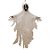 Caveira em Tecido em TNT Halloween - Branca - 1 Unidade - Rizzo - Imagem 2