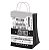 Sacola M 29,5x23,5cm Preto e Branco - 50 unidades - Food Service Festcolor - Rizzo - Imagem 1