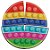 Painel Decorativo Festa Pop It - 1 Unidade - Festcolor - Rizzo - Imagem 1