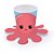 Copo Papel Festa Fidget Toys Polvo Coral 240ml - 8 Unidades - Cromus - Rizzo - Imagem 1